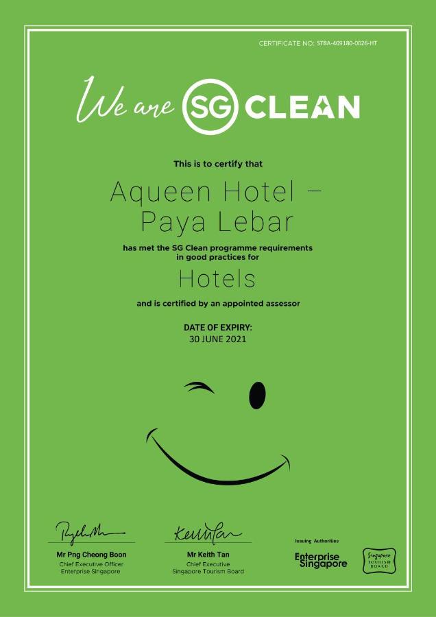 Aqueen Hotel Paya Lebar Singapur Exterior foto